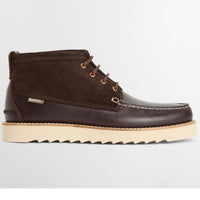 Olive/Dark Brown Barbour Mens Hadston Chukka Boot SIDE