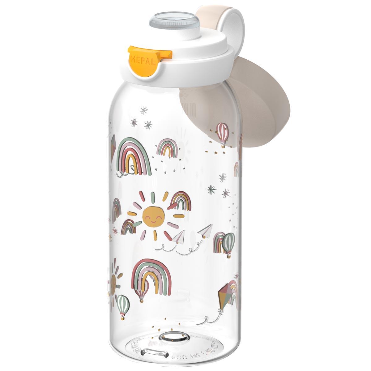 Mepal Campus Sunshine & Rainbow Flip Cap Bottle Open