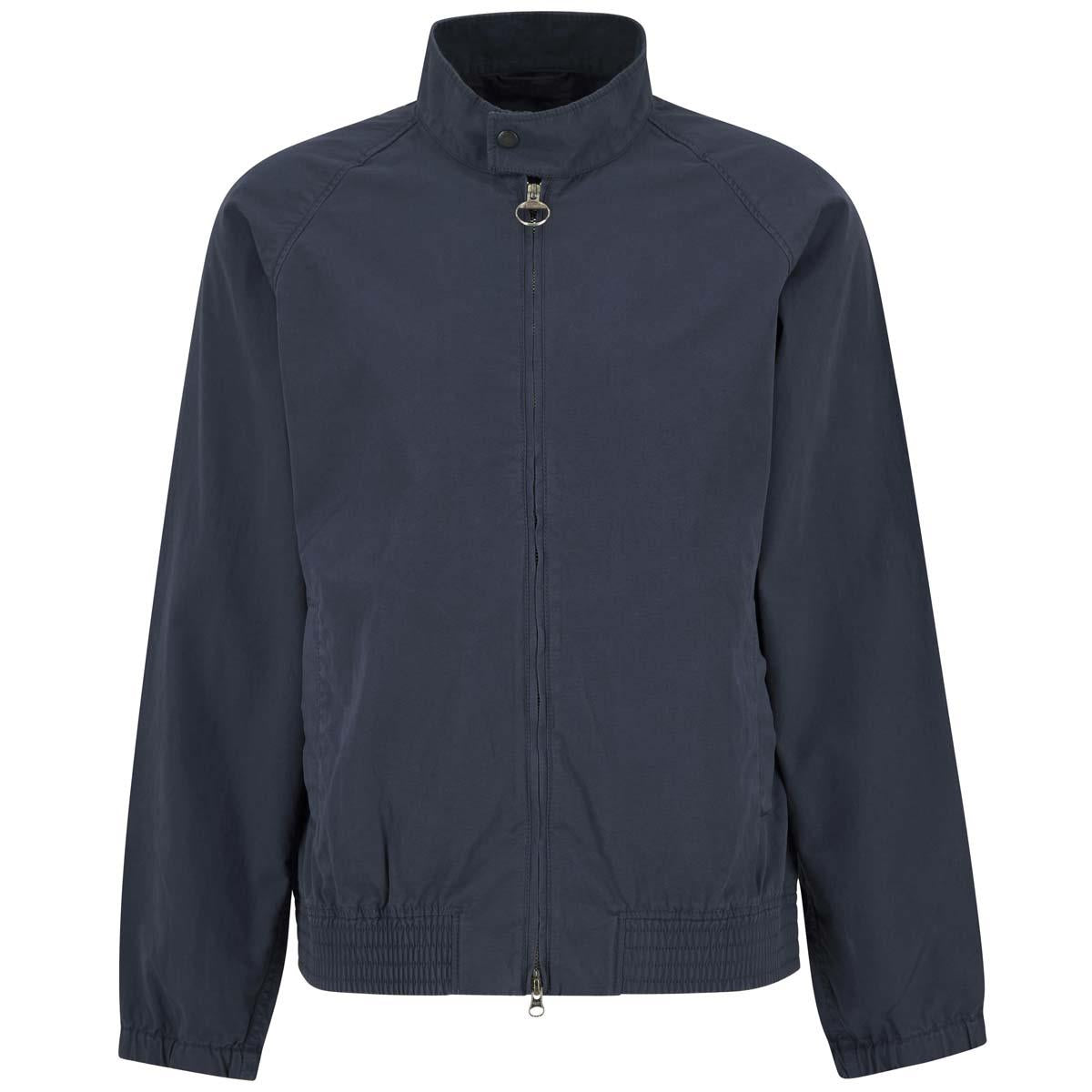 Dark Denim Barbour Mens Royston Cotton Casual Jacket