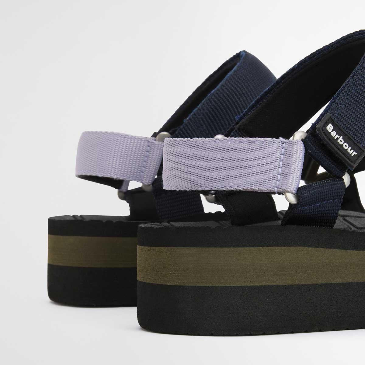 Black/Dress Tartan Mila Sandal heel