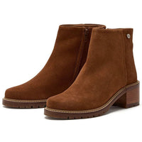 Tan Chatham Womens Hays Heeled Zip Boot Pair