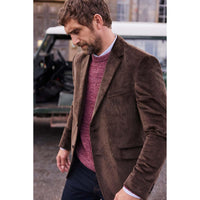 MAUVE Barbour Mens Horseford Crew Jumper LS3