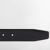 Black/Coffee Barbour Mens Westdale Leather Belt End
