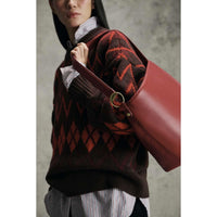 Barbour Womens Cedar Large Leather Bucket Bag