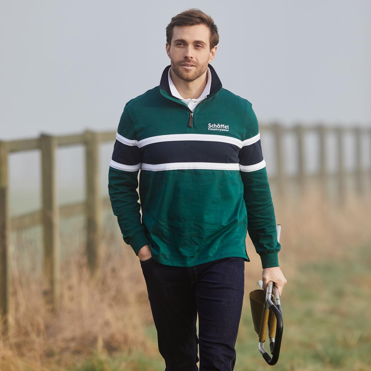 Schoffel Mens Exmouth Heritage 1/4 Zip