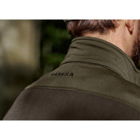 Shadow Brown/Forest Night Harkila Mens Olaf Fleece Jacket Back Detail