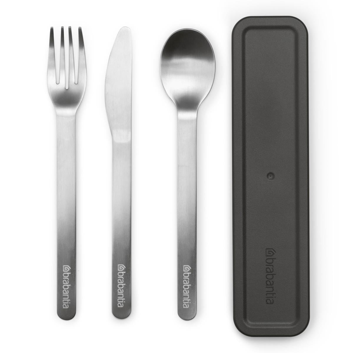 Dark Grey Brabantia Make & Take Cutlery Set