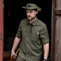 Grape Leaf Seeland Mens Selous Boonie Hat On model