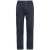 Navy Barbour Mens Sueded Sateen Tailored Fit Trouser