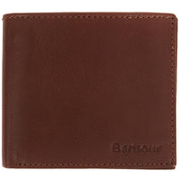 Brown/Classic Tartan Barbour Mens Colwell Leather Billfold Wallet