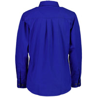 Electric Blue Swanndri Womens Roma Work Shirt Back