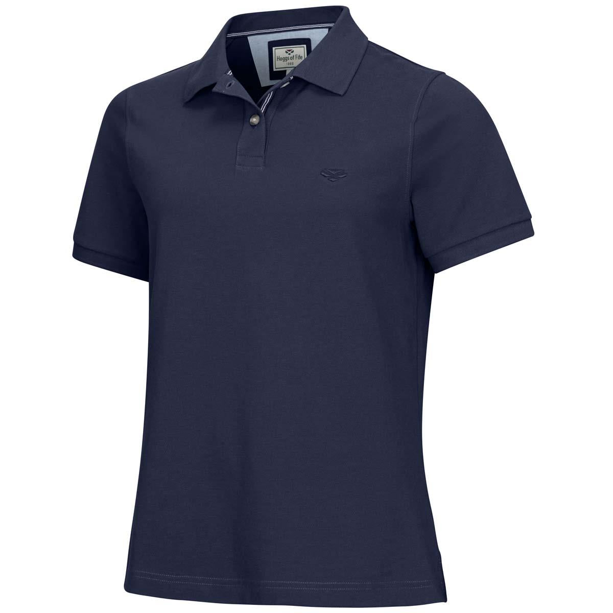 Navy Hoggs Of Fife Cora Ladies Pique Polo Shirt