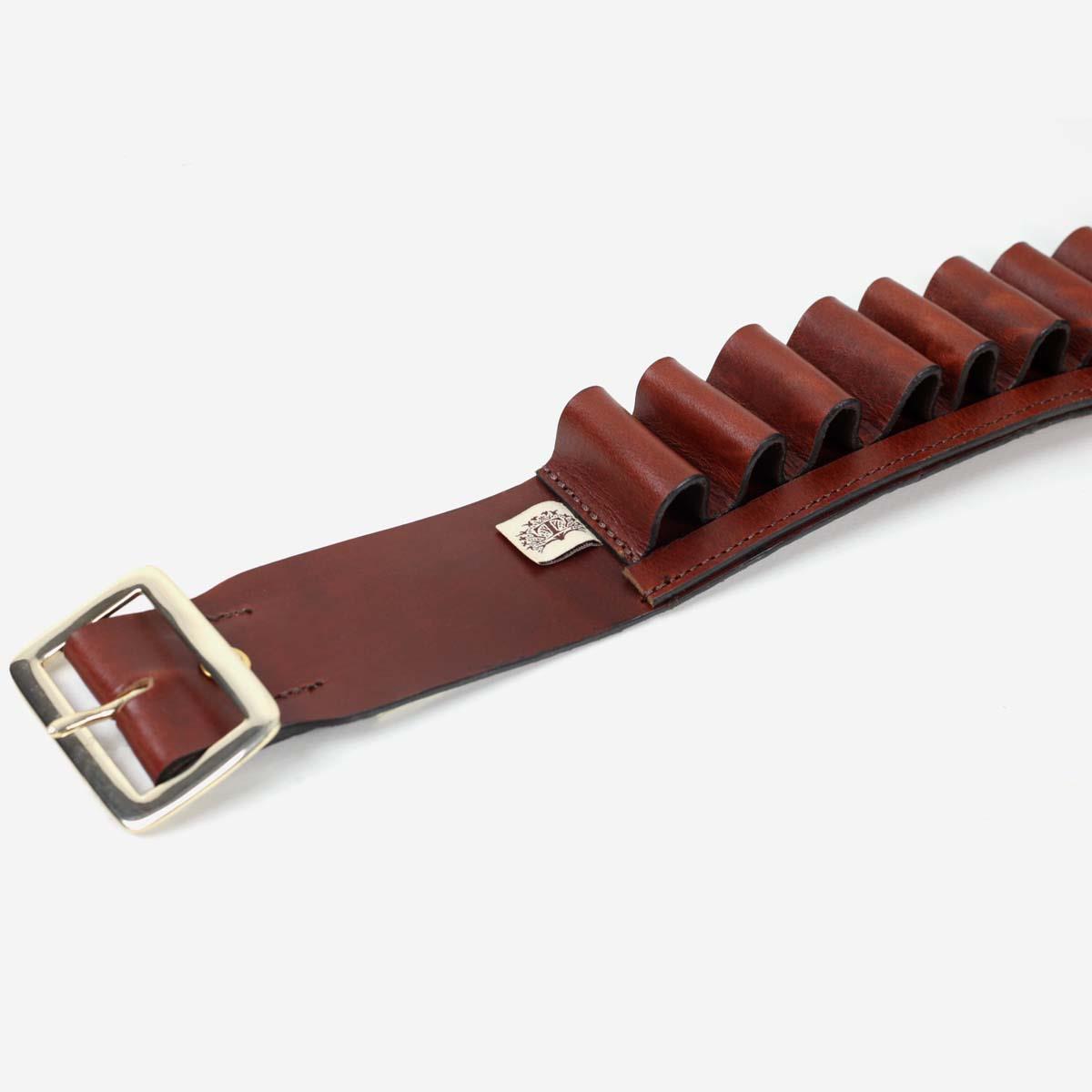 Teales Premier Leather 12 Bore Cartridge Belt Open Hoop 25 Shells