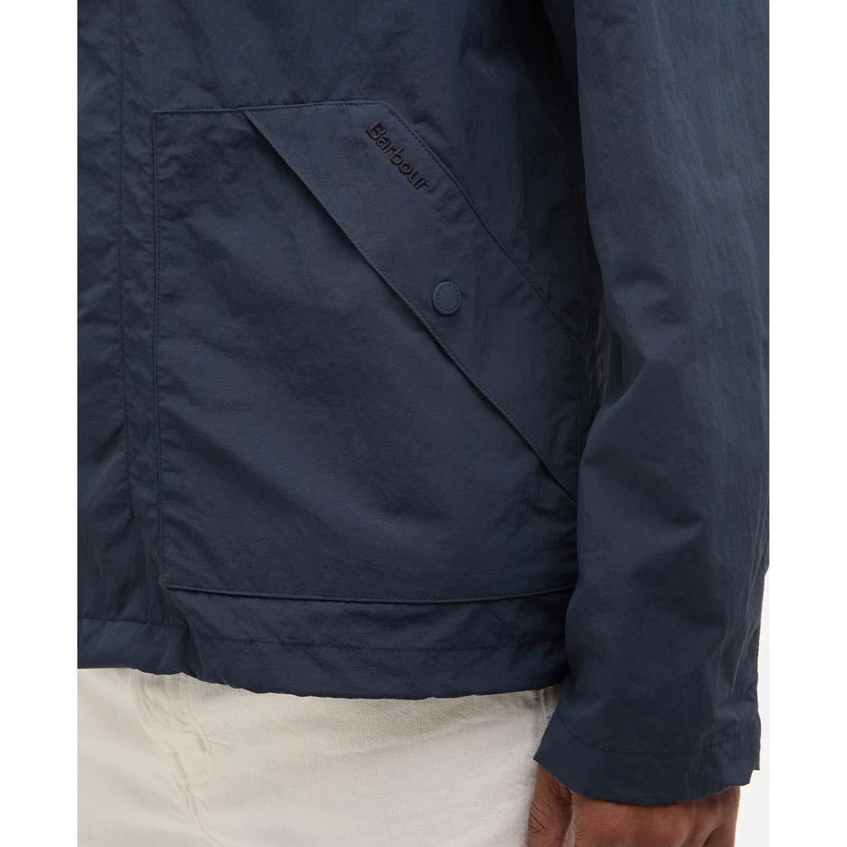 Navy Baywick Showerproof Jacket sleeve