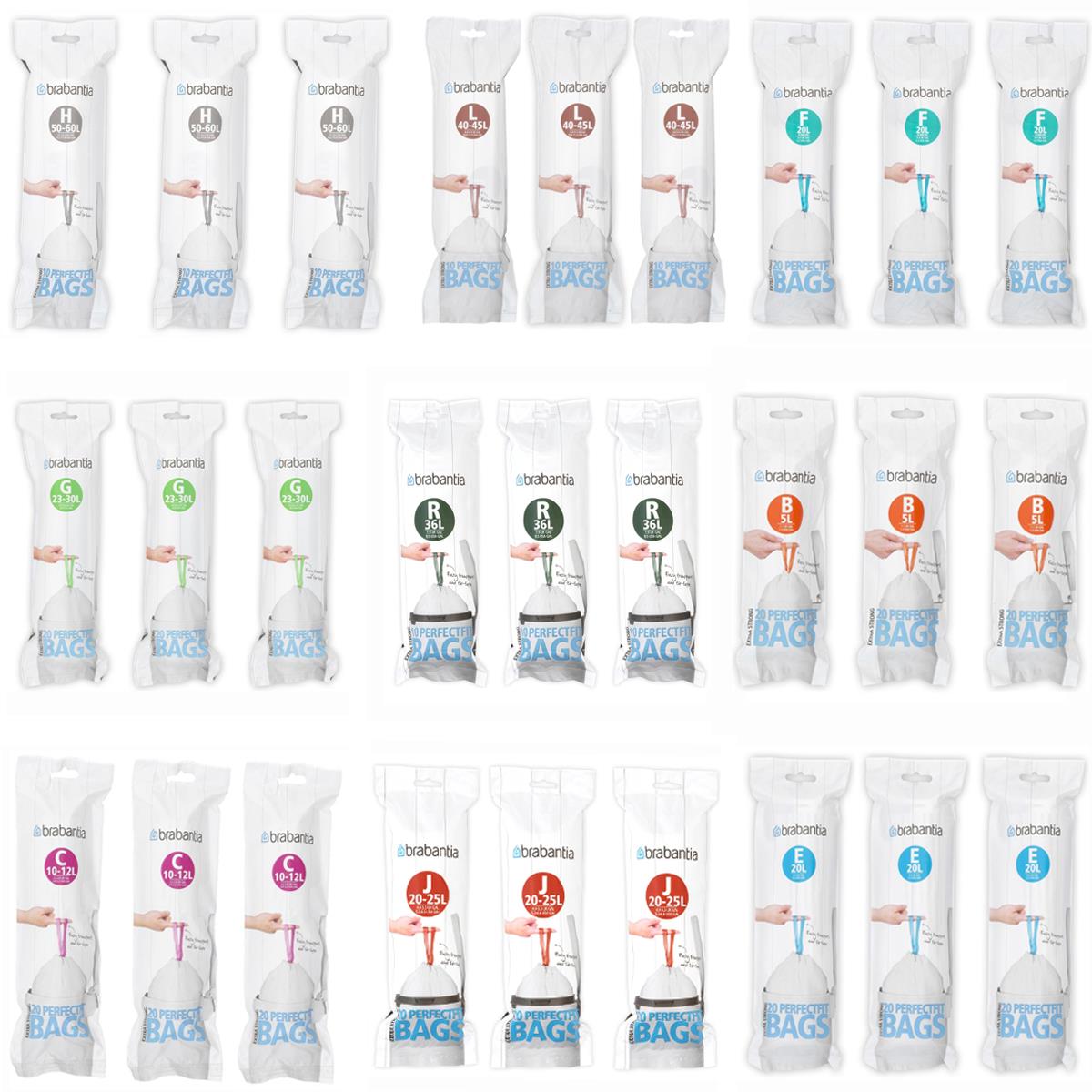 Brabantia Bin Liners Triple Deal Packs