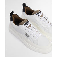 White/Navy/Trench Barbour Mens Stannington Trainer Front