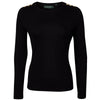 Black Holland Cooper Womens Long Sleeve Crew Neck Tee