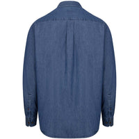Mid Blue Wash Hoggs of Fife Mens Archerfield Denim Shirt BACK