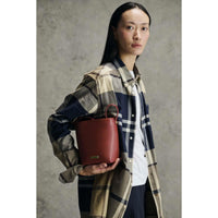 Barbour Womens Cedar Mini Leather Bucket Bag