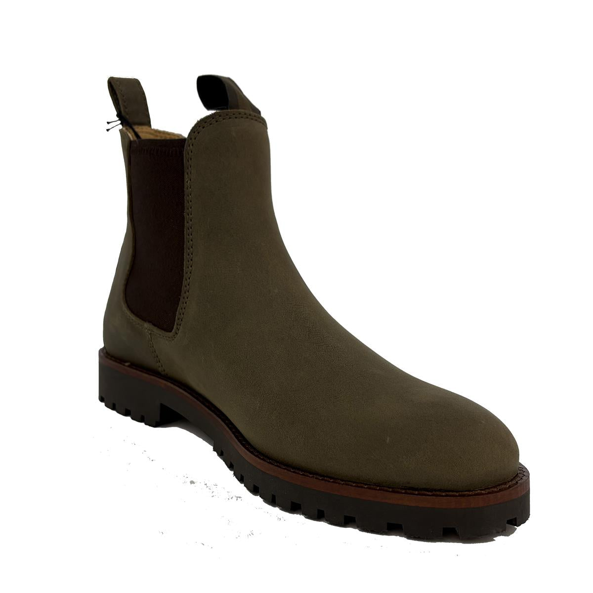 Le Chameau Womens Chelsea Aventure Cuir Chelsea Boot Vert Chameau Boot