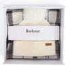 Monochrome Barbour Womens Beanie & Hailes Scarf Gift Set