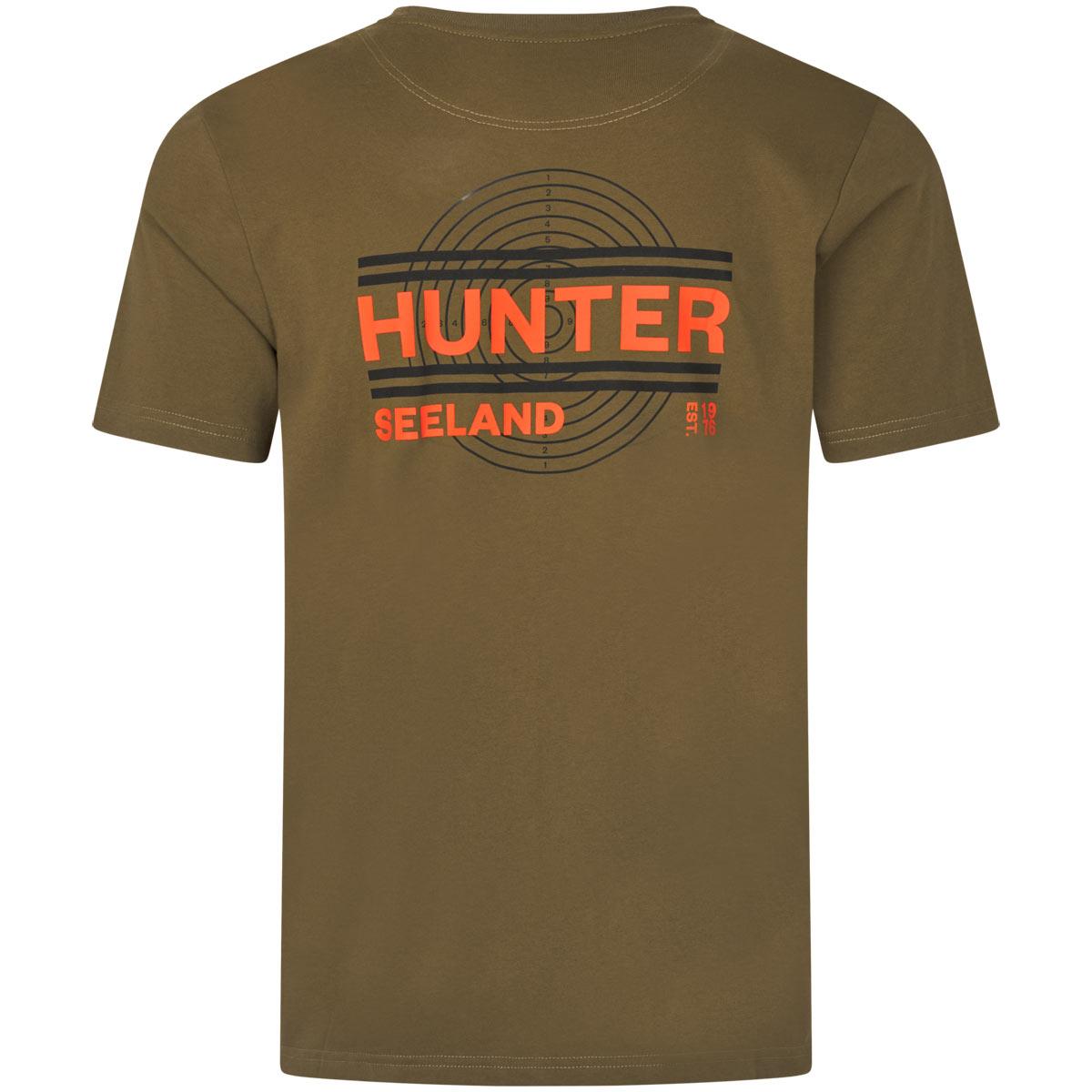Military Olive Seeland Mens On Point T-Shirt Back