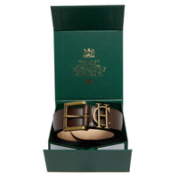 Chocolate Holland Cooper Mens Classic Belt Boxed