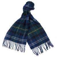 Seaweed Tartan Barbour Merino Cashmere Tartan Scarf