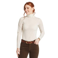 Soft White Schoffel Womens Malton Merino Top Front