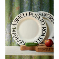 Emma Bridgewater Black Toast Roast Chicken Large 10.5 Inch Dinner Plate Lifestyle