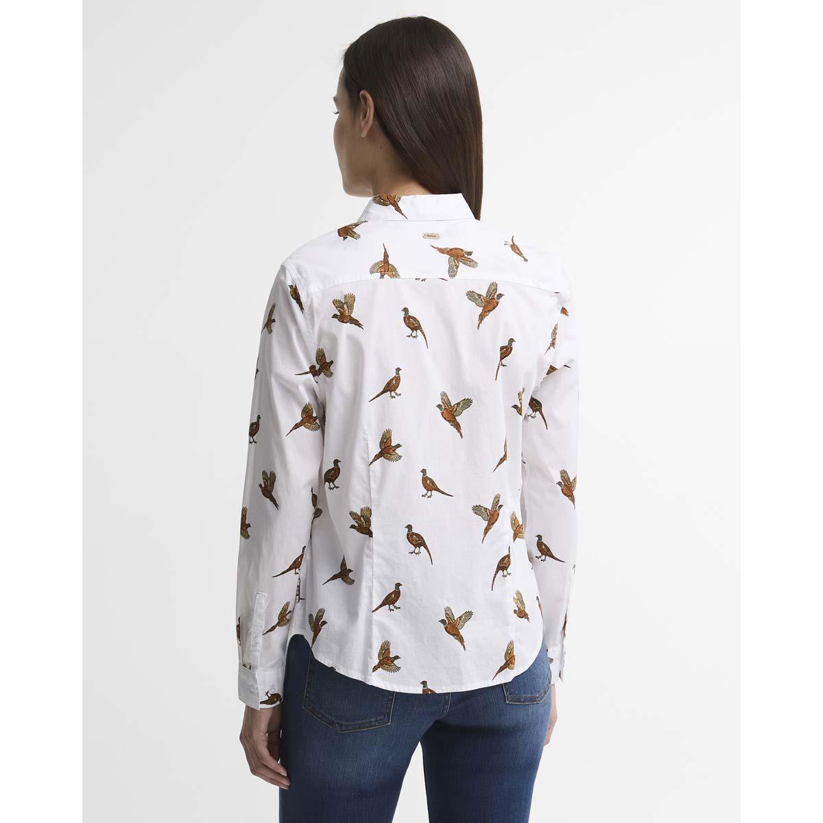 Multi Bird Barbour Womens Brambles Shirt Back