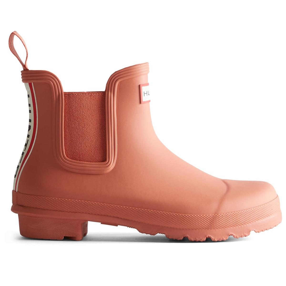 Hunter Womens Original Chelsea Tri Colour Logo Boots