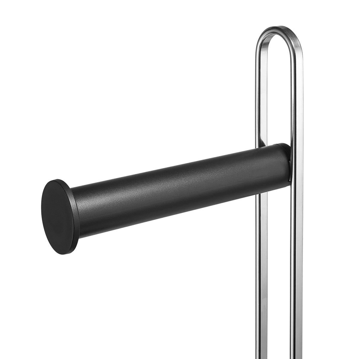 Black Joseph Joseph EasyStore Toilet Roll Holder With Concealed Storage Holder