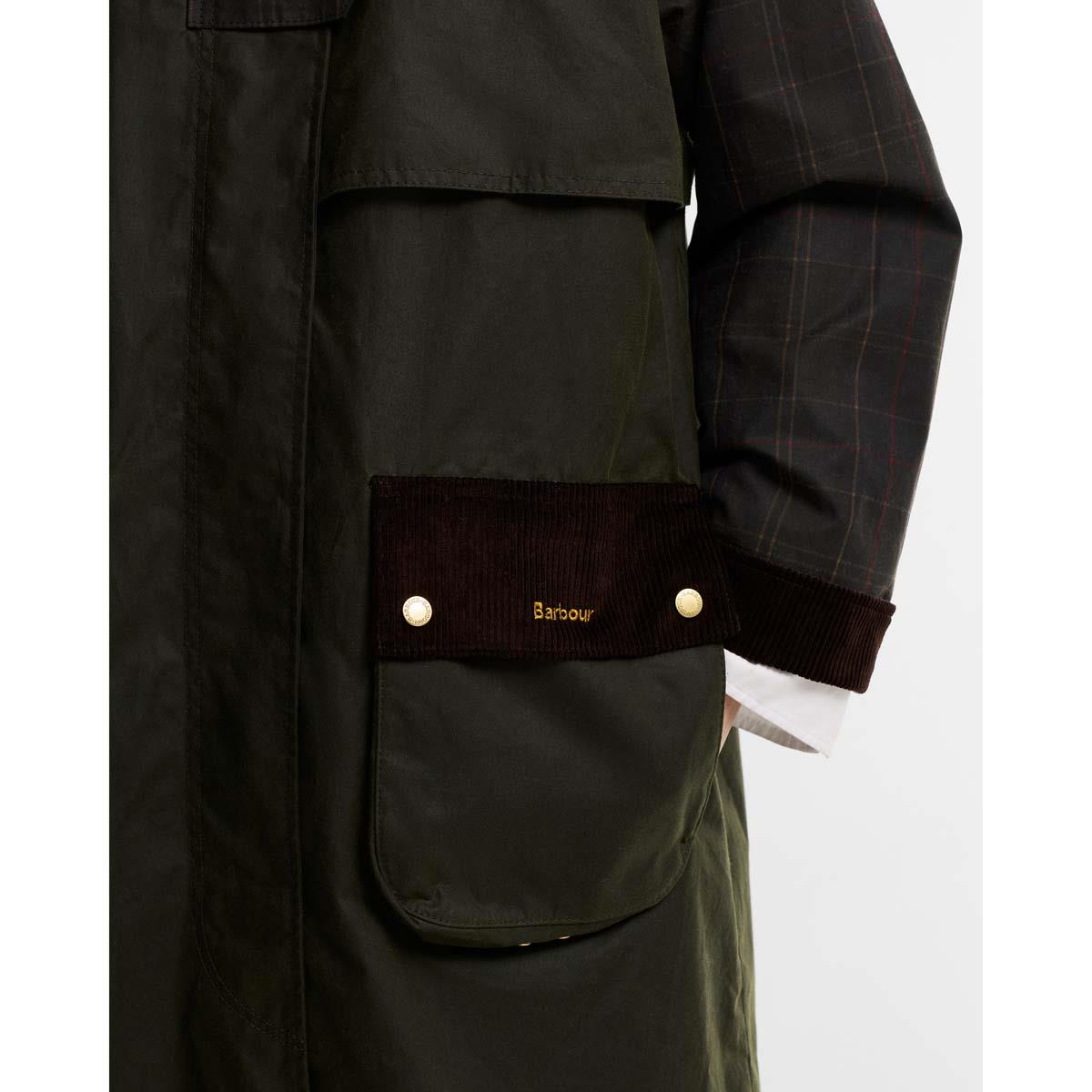Barbour Womens Checked Kirklees Wax Jacket