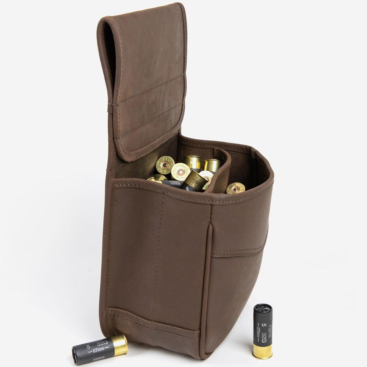 Teales Devonshire Leather Double Cartridge Pouch