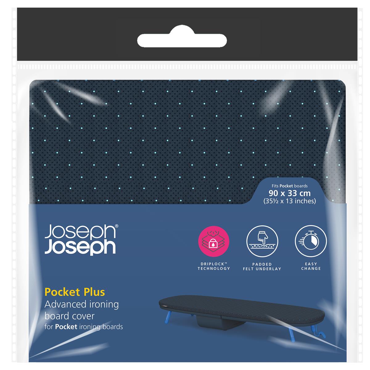 Joseph Joseph Pocket Plus Advanced Ironing Board Cover 90 x 33cm