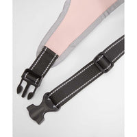 Gardenia Pink Barbour Evie Waterproof Dog Coat straps