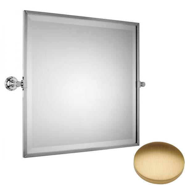 Brushed Gold Matt Samuel Heath Style Moderne Framed Tilting Mirror L6749