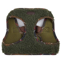 Olive Barbour Dog Fleece Harness