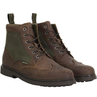 BROWN Barbour Mens Barmoor Brogue Boot