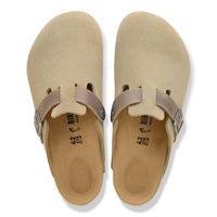 Faded Khaki Birkenstock Boston Mixed Leather Top