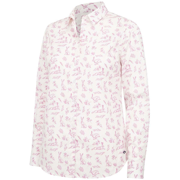 Pink Hoggs Of Fife Womens Hare Print Shirt