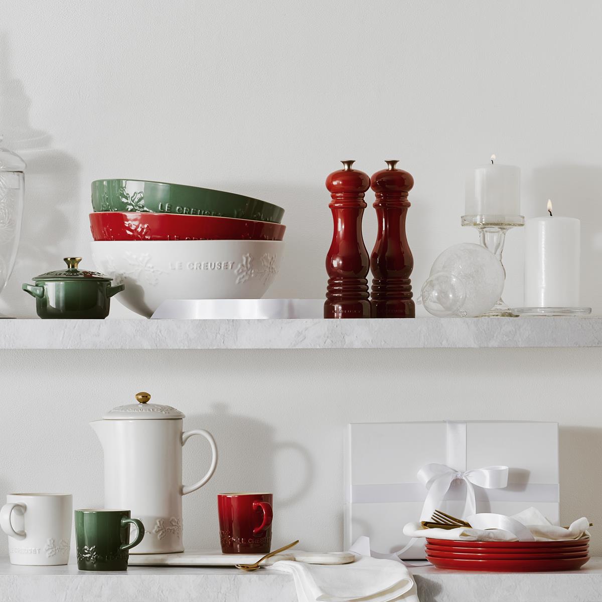 Le Creuset Stoneware Holly Cappuccino Mug