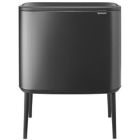 Confident Grey Brabantia Bo Touch Bin 3x11 Litre