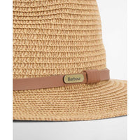 Tan Barbour Womens Evelyn Braid Trilby Hat Brim