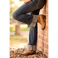 Burnt Sugar Ariat Womens Darlin Almond Toe Western Boot Lifestyle Outfit