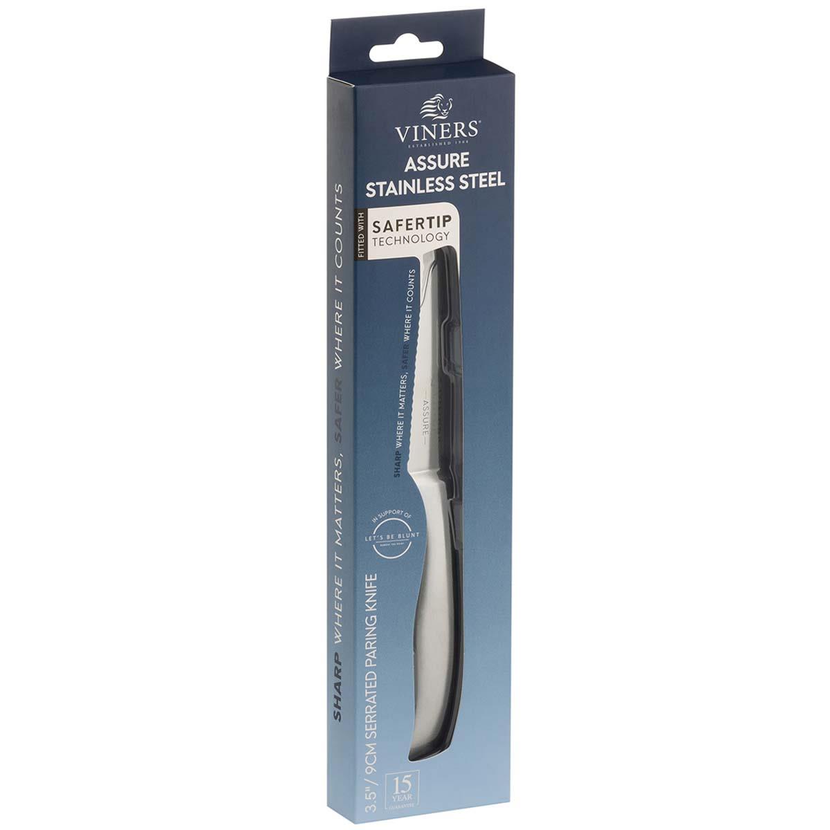 Viners Assure Stainless Steel Serrated Paring Knife