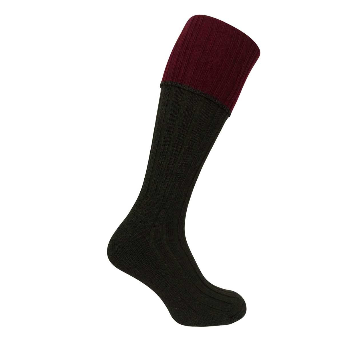 Hoggs Of Fife Mens 1901 Contrast Turnover Top Stockings