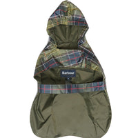 Classic Tartan Barbour Packable Tartan Dog Coat Underneath