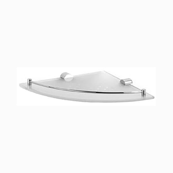 Chrome Plated Samuel Heath Xenon Glass Corner Shelf N5036